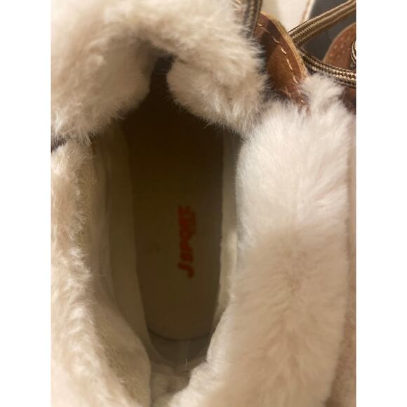 Jsport Women's Size 8 Mary Waterproof Faux Fur Duck Boot Booties Brown by Jambu - Picture 12 of 12